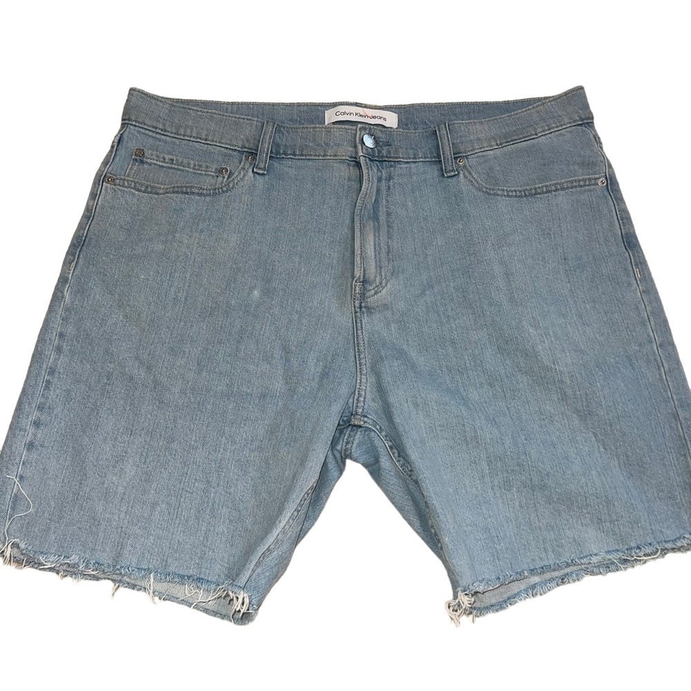 Calvin Klein Men's Straight Fit Freddie Rock‎ Denim Jean Shorts Size 36 NWOT